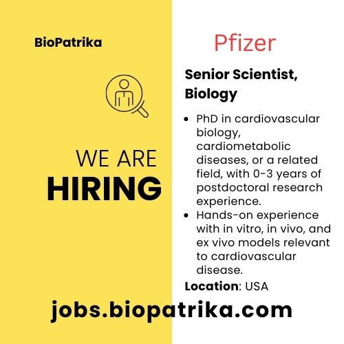 Senior Scientist, Biology - Pfizer USA