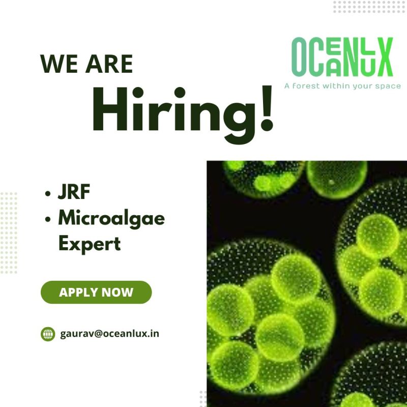 Hiring – Microalgae Expert (Jaipur & Remote)