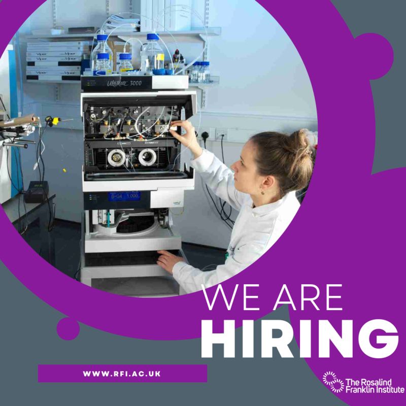 Rosalind Franklin Institute is currently recruiting for three roles