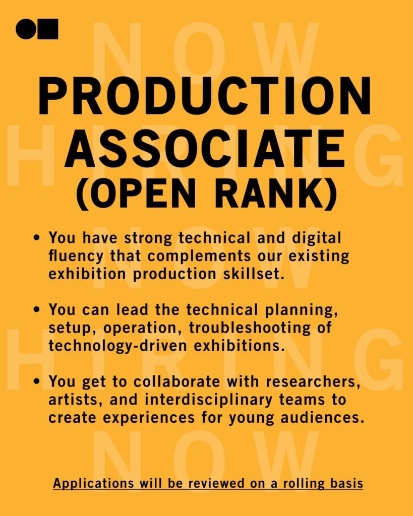 Science Gallery Bengaluru is looking for a Production Associate