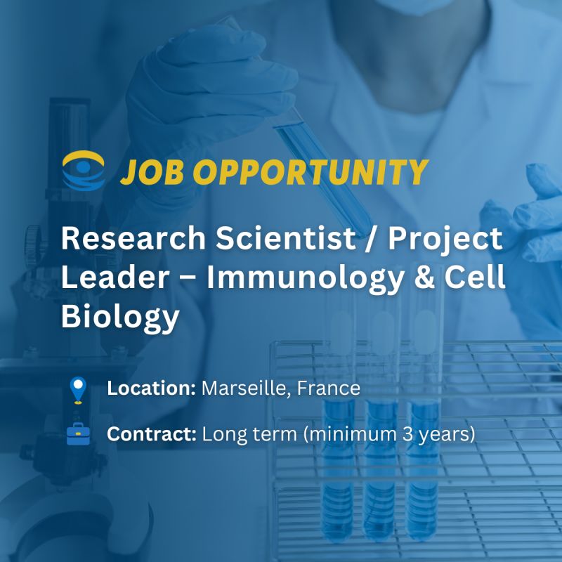 Research Scientist / Project Leader – Immunology & Cell Biology - France