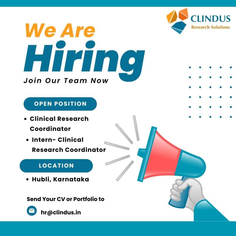 Hiring: Clinical Research Coordinators - Karnataka 