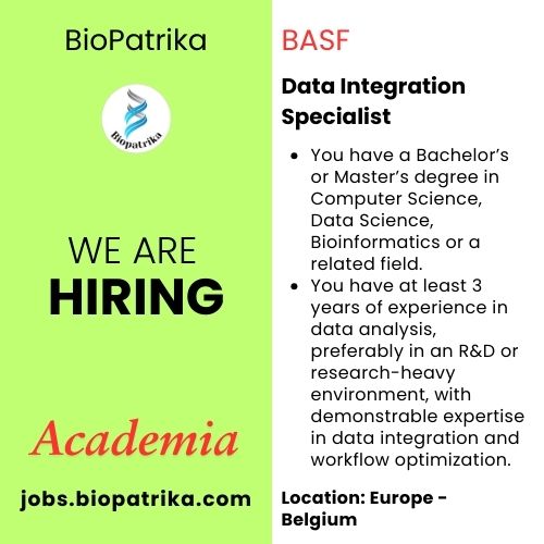 Data Integration Specialist - BASF - Belgium