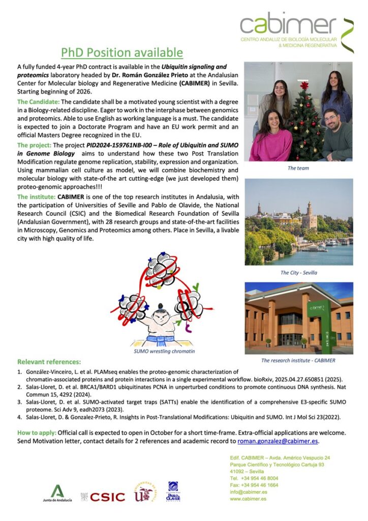 Funded PhD position - Cabimer
