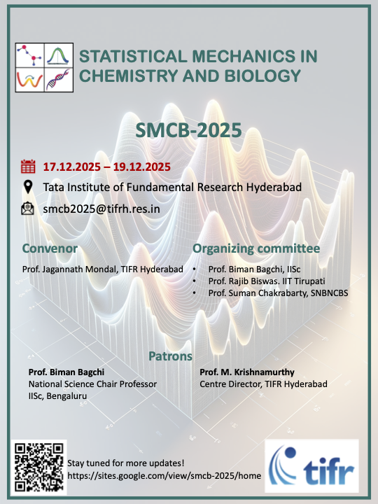 STATISTICAL MECHANICS IN CHEMISTRY AND BIOLOGY (SMCB - 2025)