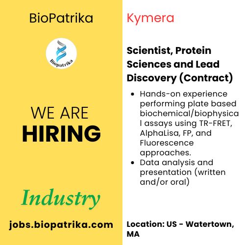 Scientist, Protein Sciences and Lead Discovery (Contract) - USA