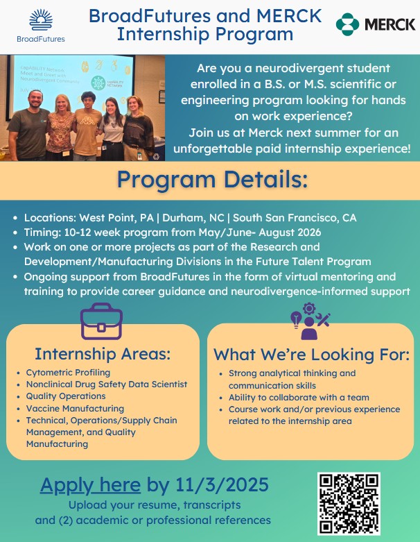 BroadFutures and Merck Internship Program