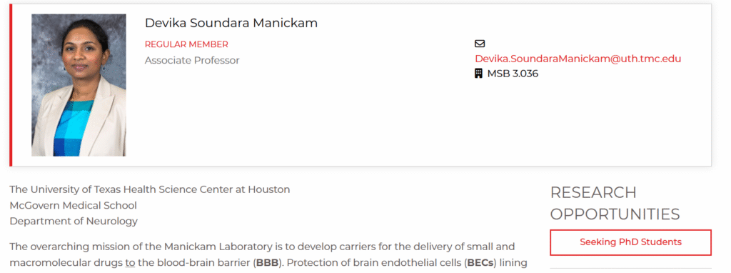 Looking for PhD students - MD Anderson Cancer Center