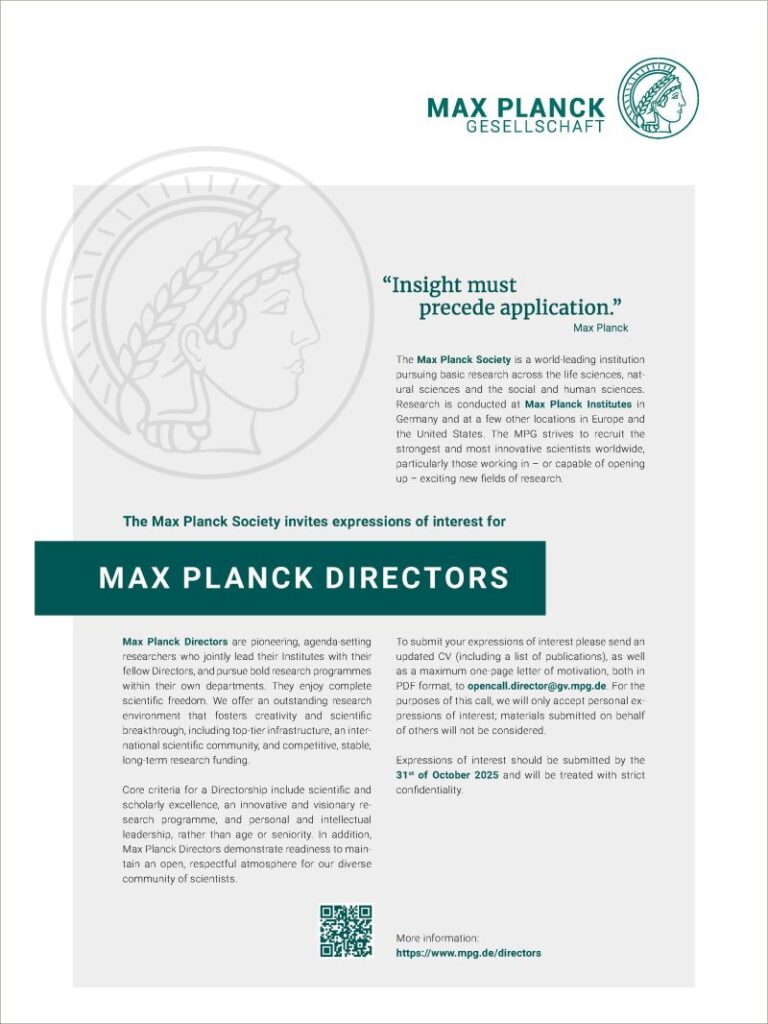 Max Planck Directorships
