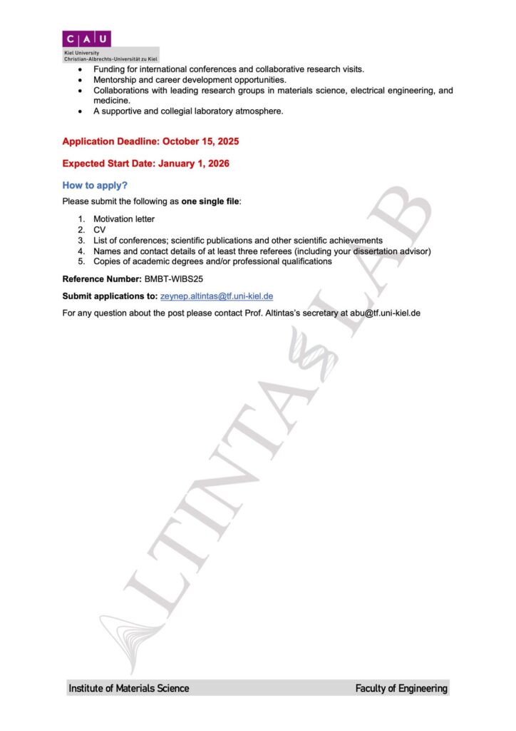 Postdoctoral Researcher - Kiel University