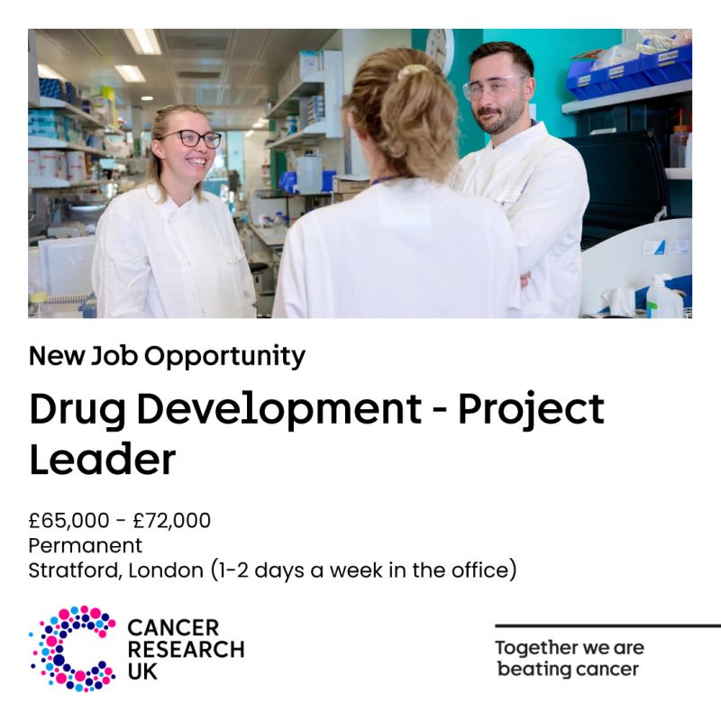 Cancer Research UK hiring Scientific project lead