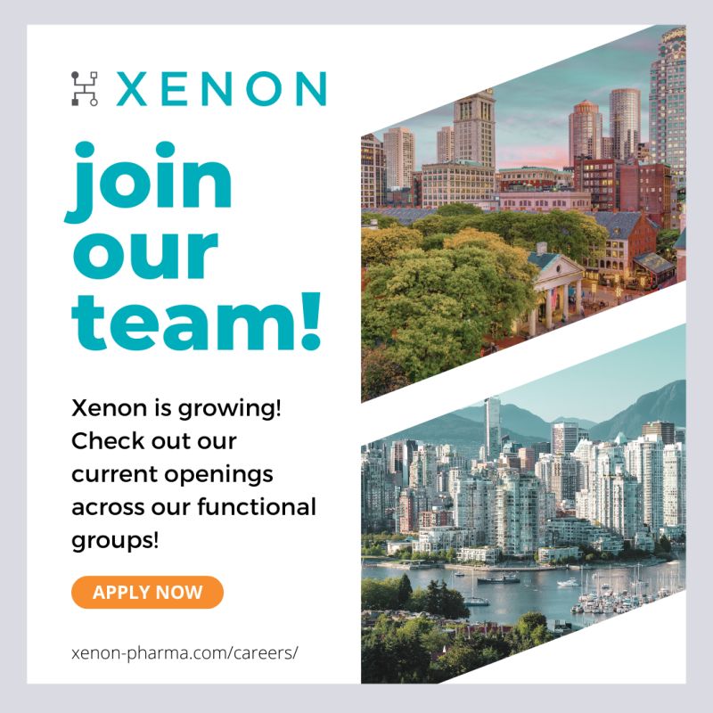 Xenon Pharmaceuticals hiring multiple MSLs