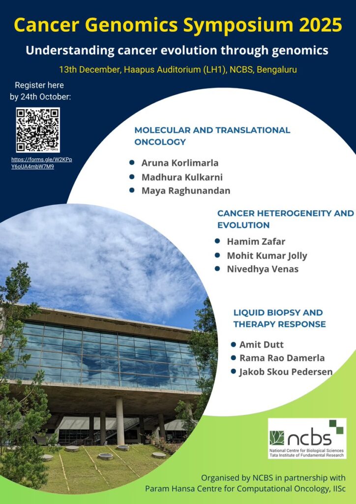 Cancer Genomics Symposium 2025 - NCBS Bangalore