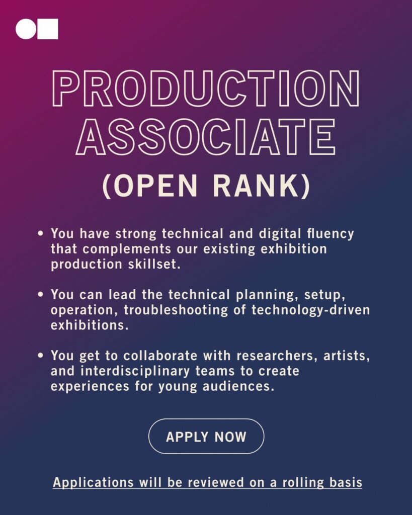 Science Gallery Bengaluru is looking for a Production Associate