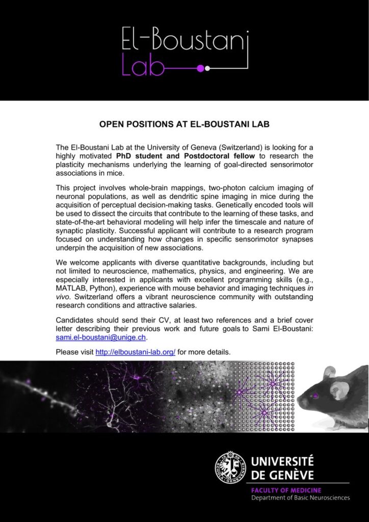 Hiring PhD students and Postdocs - The University of Geneva