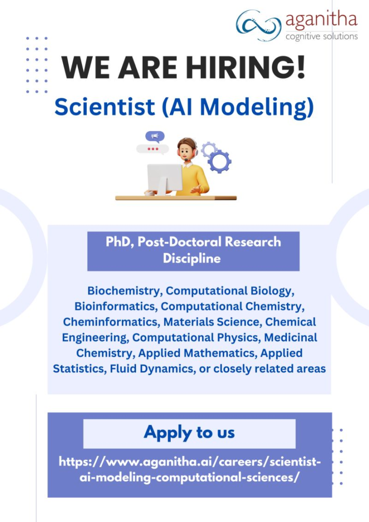 Scientist (AI Modeling for Computational Sciences) - Aganitha - Hyderabad
