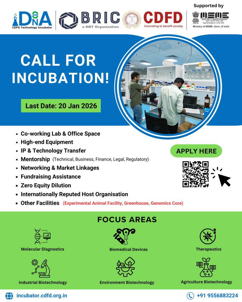 Call for Incubation - CDFD