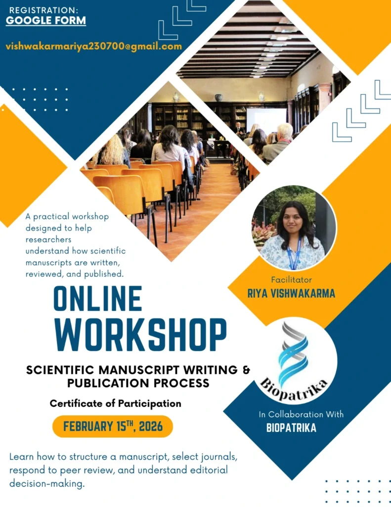 Manuscript Writing & Publication workshop - Online