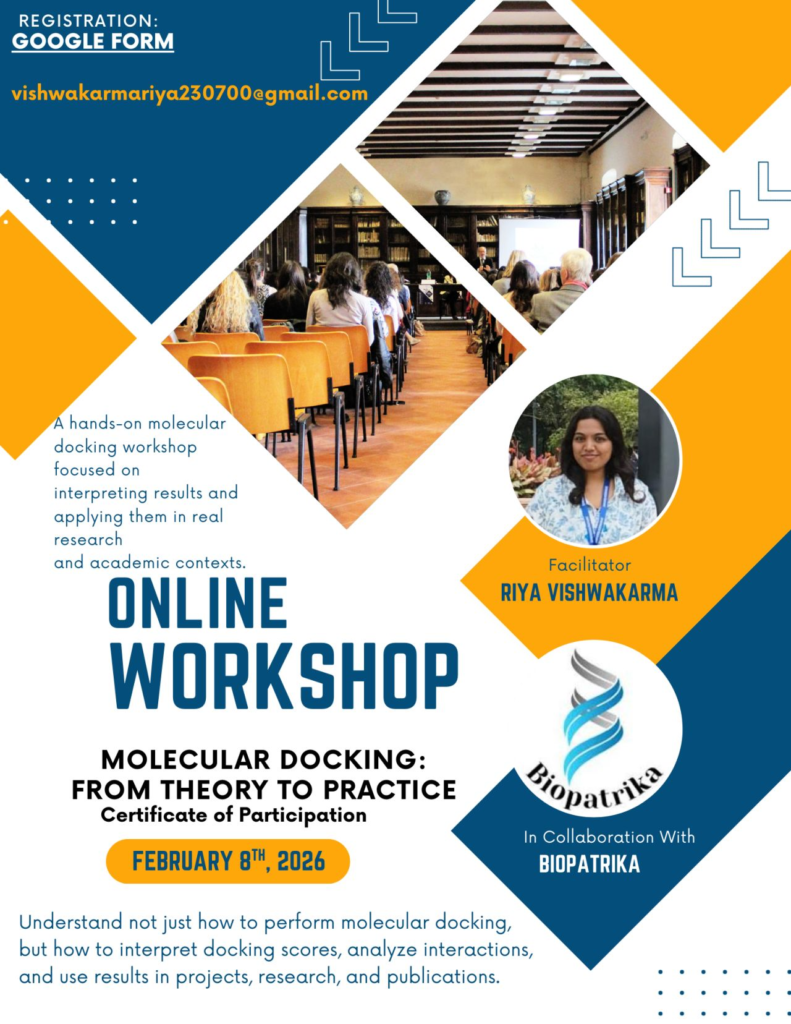 Molecular Docking (Theory to Practice) online workshop
