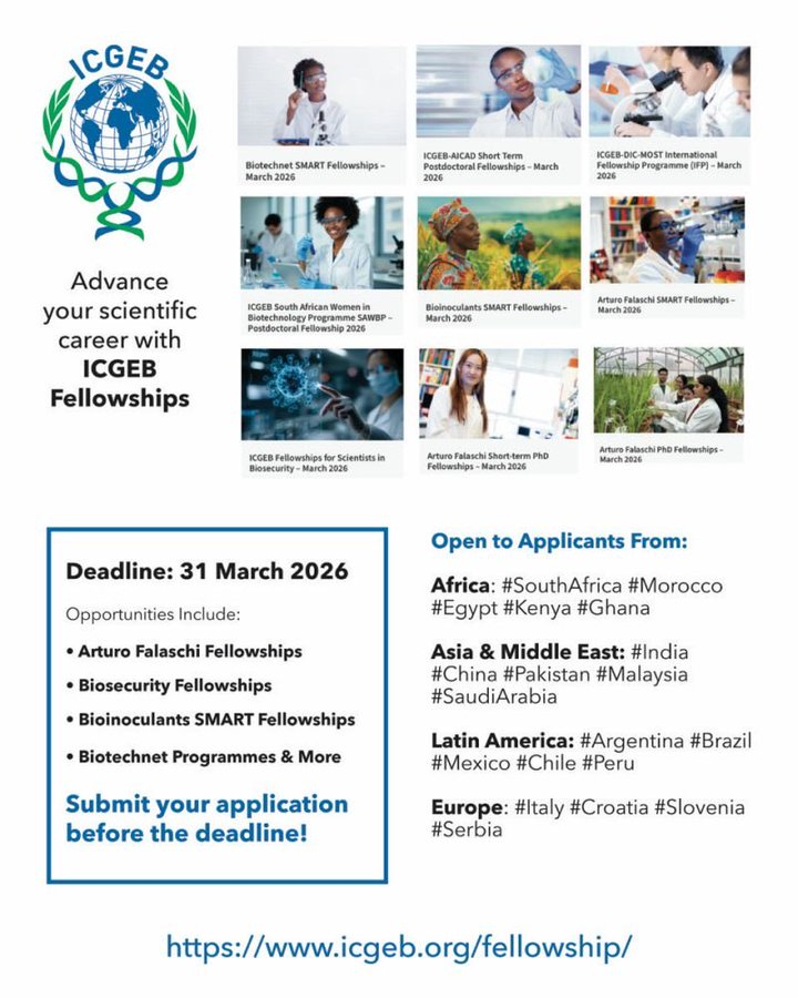 ICGEB Fellowships!