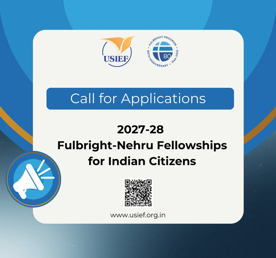 2027-2028 Fulbright-Nehru Doctoral Research Fellowships
