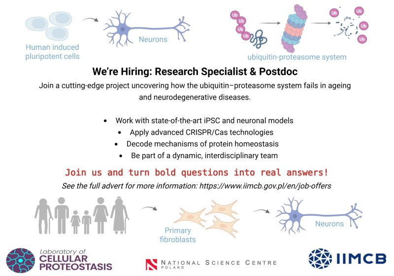 Recruiting a Research Specialist and Postdoc - Poland