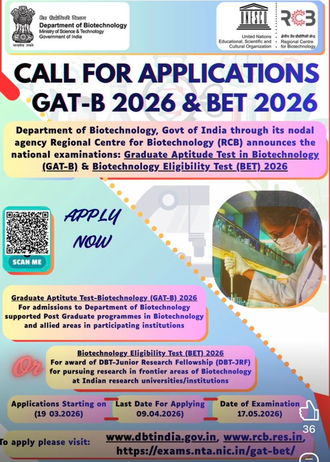 DBT GAT-B and BET examinations