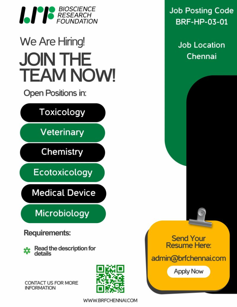 Recruiting for Scientist (Study Personnel) and Study Director