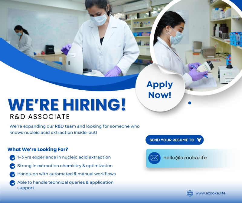 Azooka hiring R&D Associate!