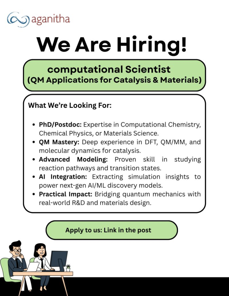 Hiring for a computational Scientist at Aganitha - Hyderabad