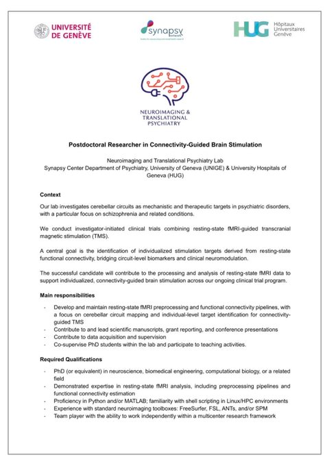Postdoctoral Researcher - University of Geneva