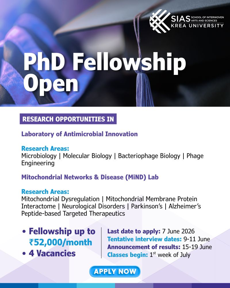 PhD fellowship programme Krea University