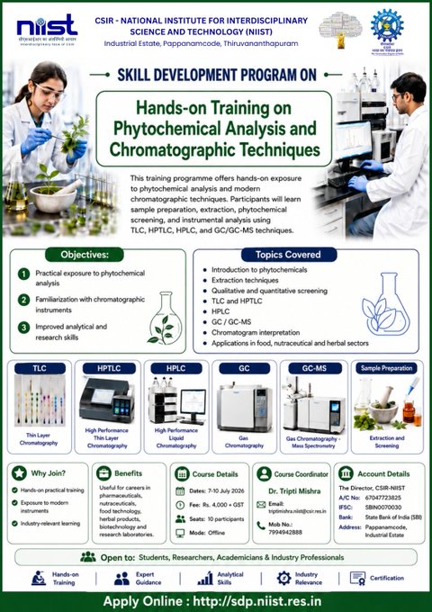 Training: Phytochemical And Chromatographic techniques