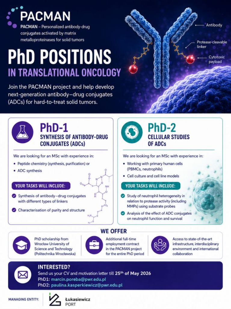 PACMAN project recruiting two PhD candidates | Poland