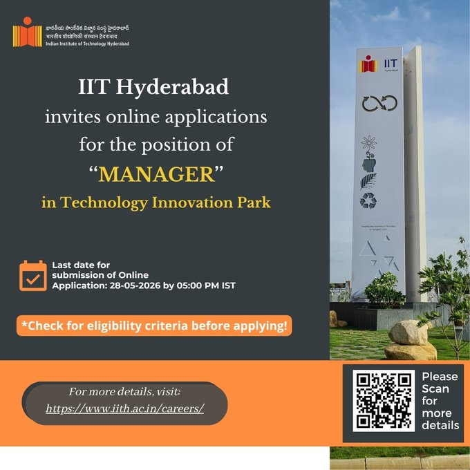 Manage in Technology Innovation Park IITH