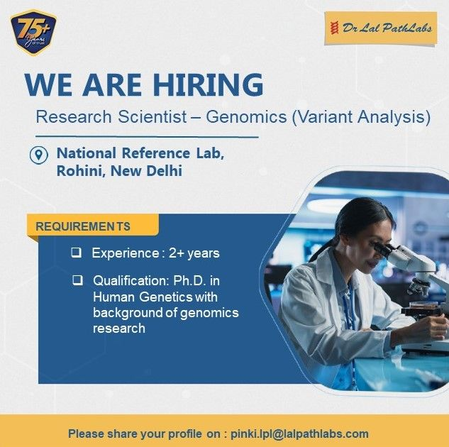 Research Scientist - Genomics | New Delhi