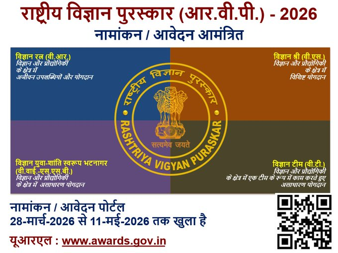 Nominations open for Multiple Vigyan awards