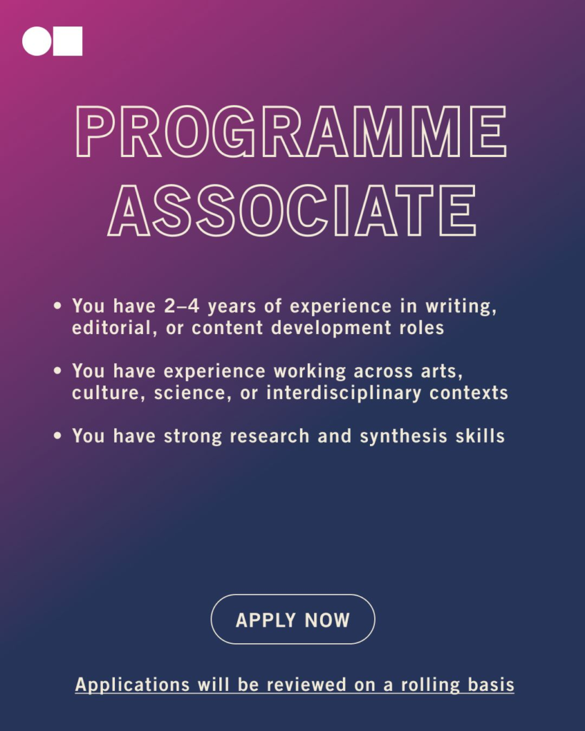 Science Gallery Bengaluru is hiring for multiple roles!