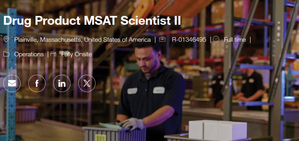 Drug Product MSAT Scientist II - Thermo - USA