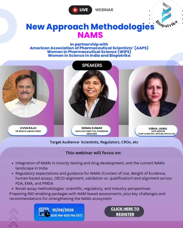 Join an Insightful Webinar on New Approach Methodologies (NAMs) in Drug Development