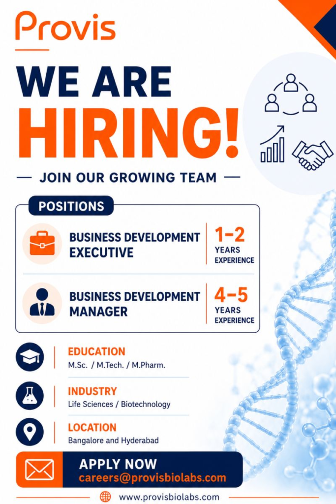Provis hiring for Business Development 
