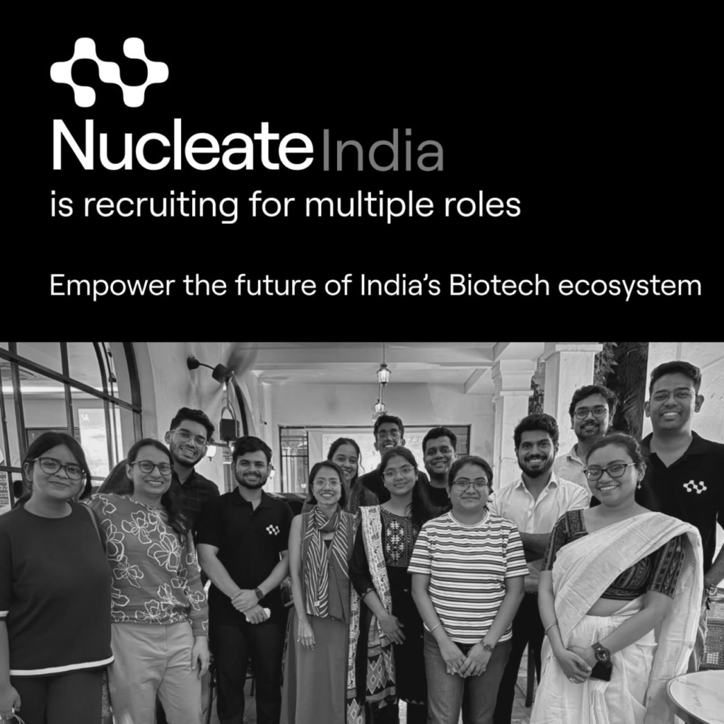 Nucleate India recruiting across several functions
