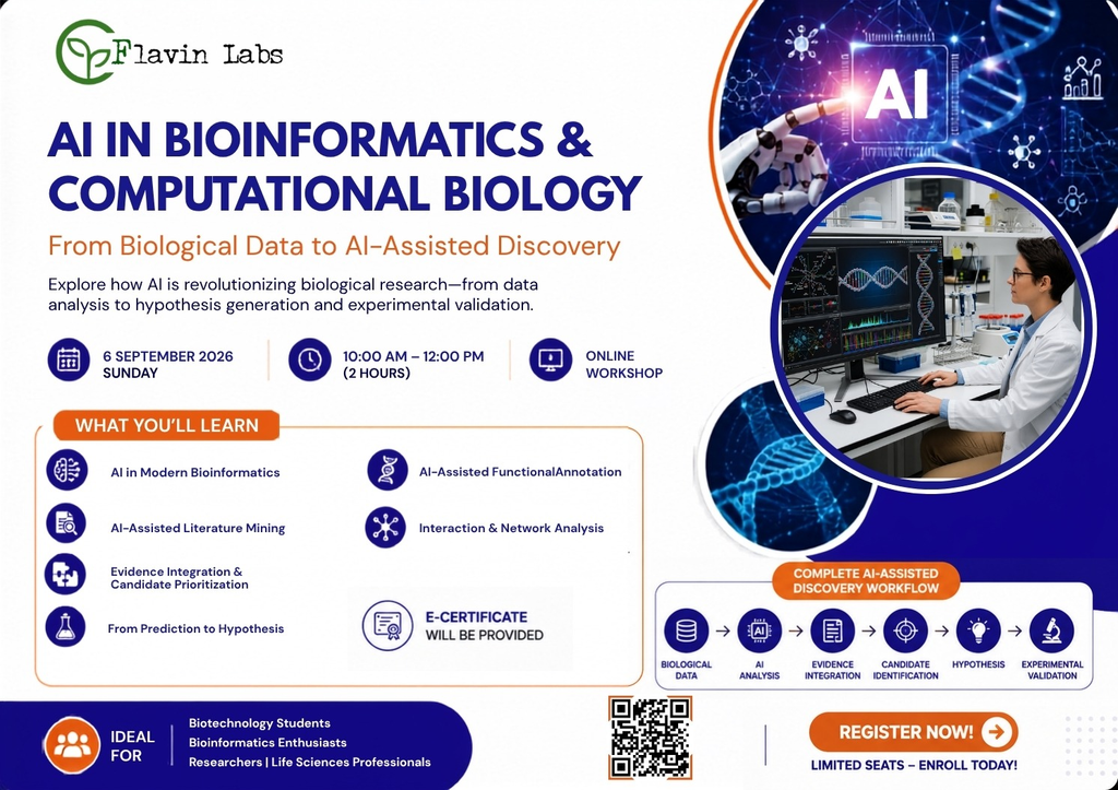 Online Workshop: AI IN BIOINFORMATICS & COMPUTATIONAL BIOLOGY